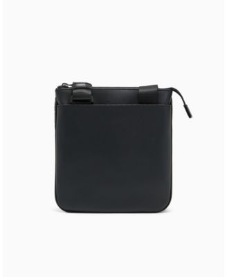 Men's Striped Flat Logo Graphic Details Crossbody Bag