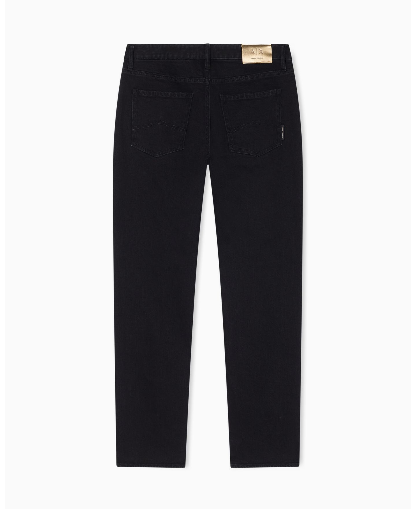 Мужские джинсы A|X Armani Exchange Black and Gold J14 Slim Denim Jeans, цвет: Чёрный — фото 3