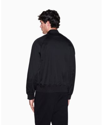 Men's Black and Gold Bomber Jacket