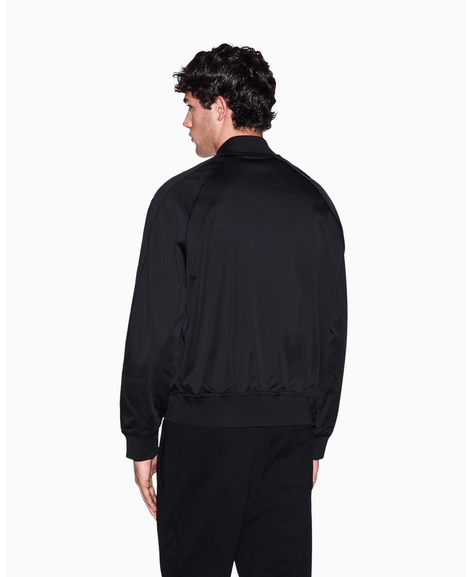 Men's Black and Gold Bomber Jacket