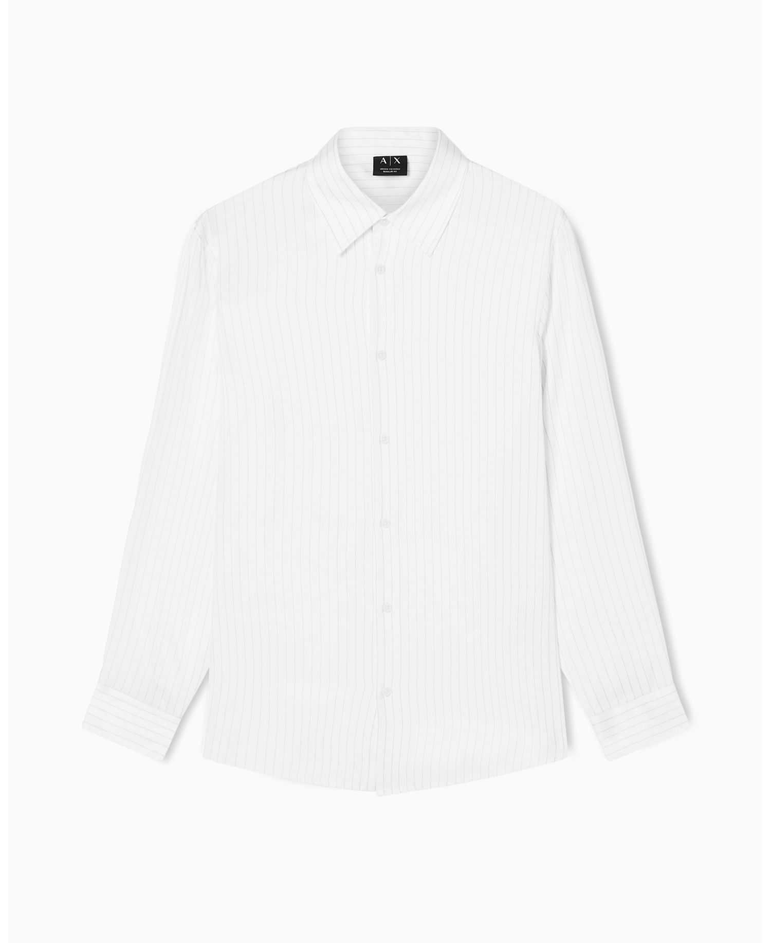 Men's Long Sleeve Striped Viscose Woven Shirt