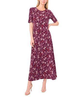 Women's Crew Neck Short-Sleeve Dress