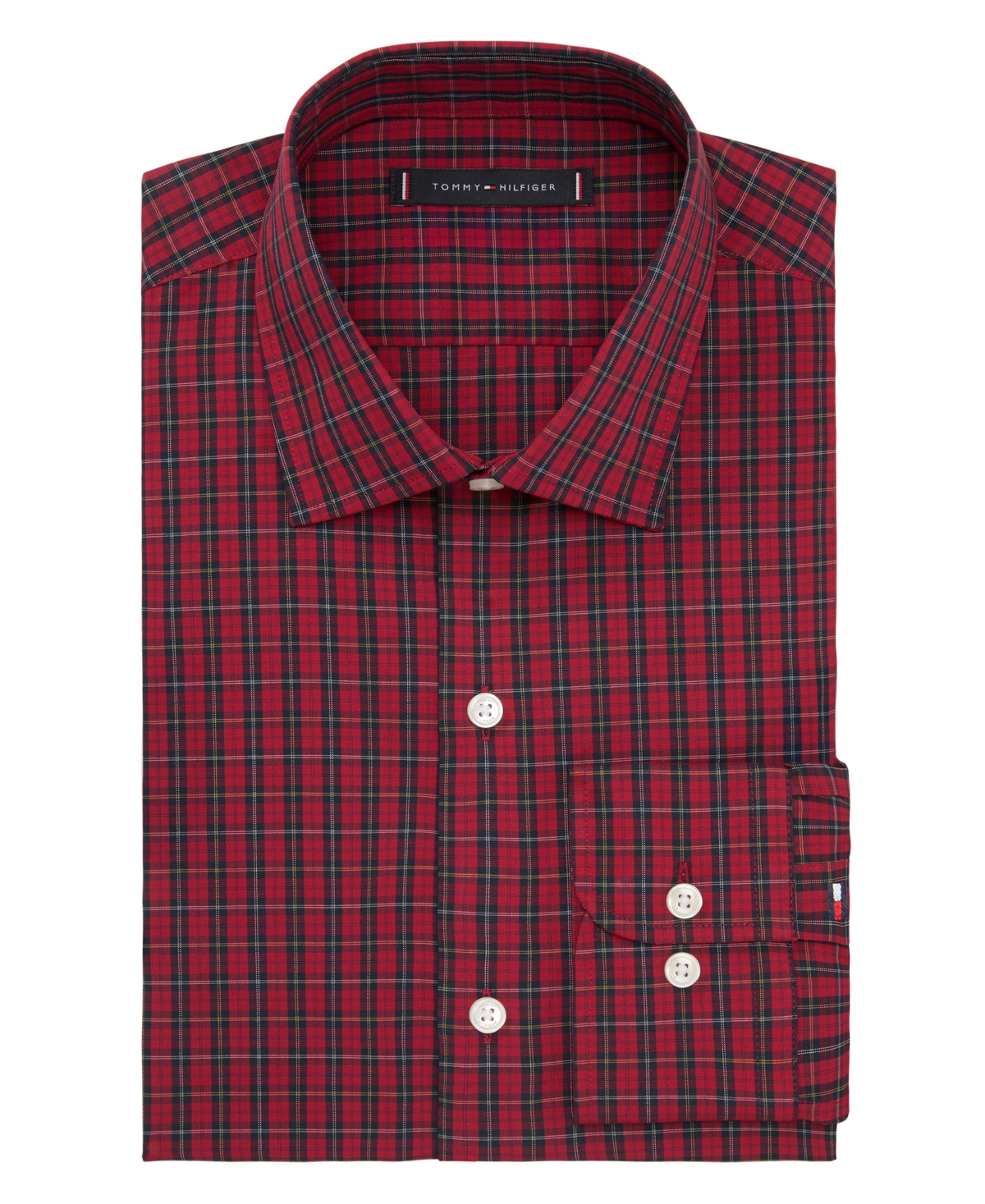 Tommy Hilfiger Men's Flex Slim Fit Dress Shirt