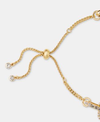 Pav&eacute; Link Slider Bracelet