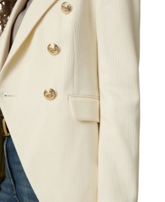 Women's Tailored Fit Textured Double Breasted Blazer