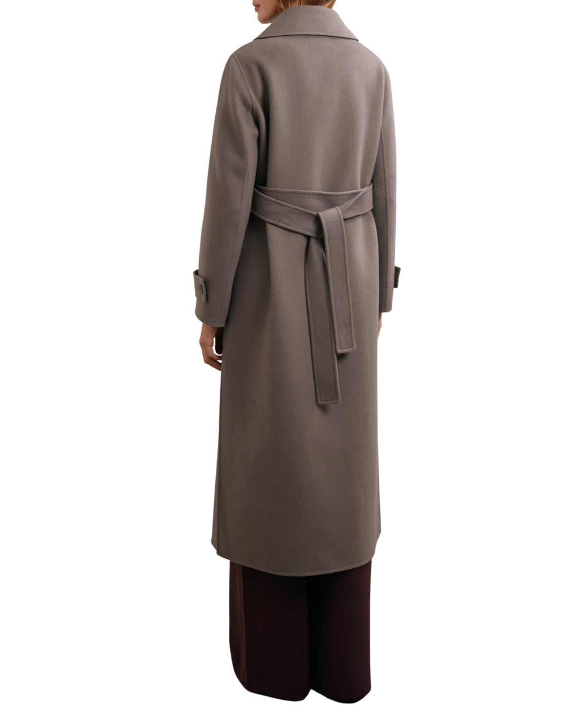Reiss Women's Wool-Blend Belted Blind Seam Coat