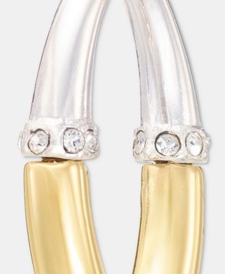 Pave Open Drop Earrings