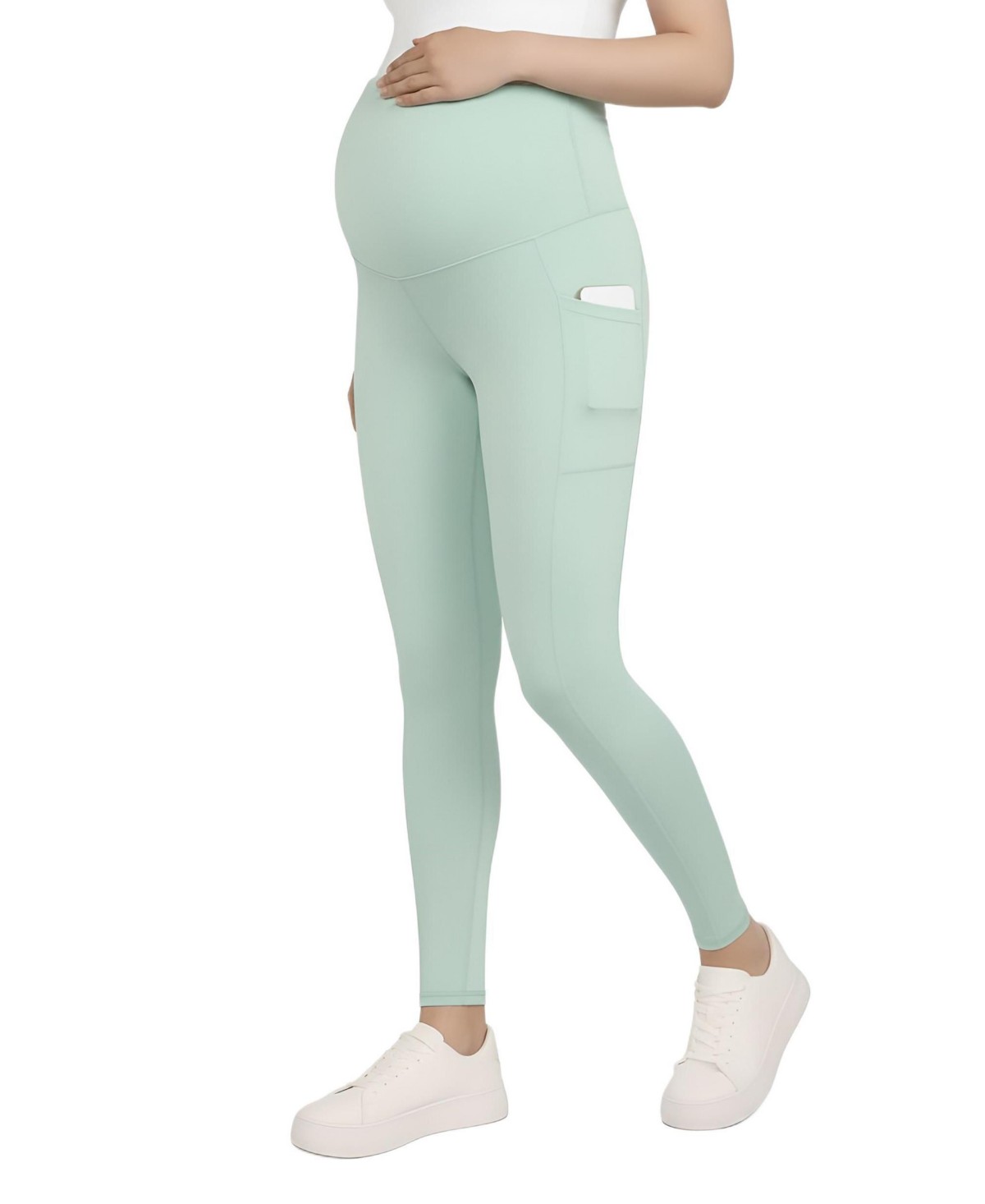Женские леггинсы Motherhood Maternity Women's Over the Belly Side Pocket Active Maternity Leggings — фото 1