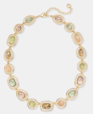 Stone All-Around Collar Necklace, 16" + 3" extender