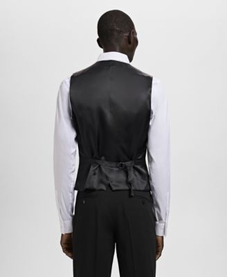 Men's Super Slim-Fit Stretch-Fabric Suit Vest