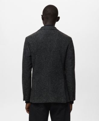 Men's Slim Fit Wool Blend Blazer