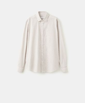 Men's Regular Fit Striped Cotton Shirt