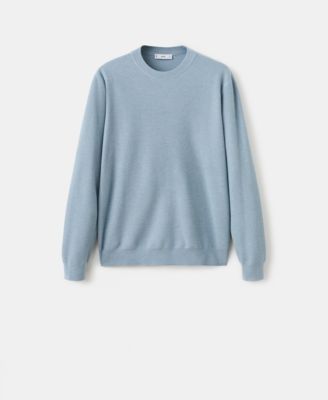 Men's Microstructured Cotton Knitted Sweater