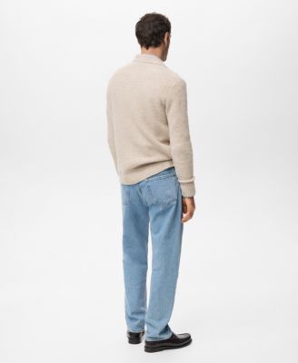 Men's Mini Boucle Knit Polo Shirt