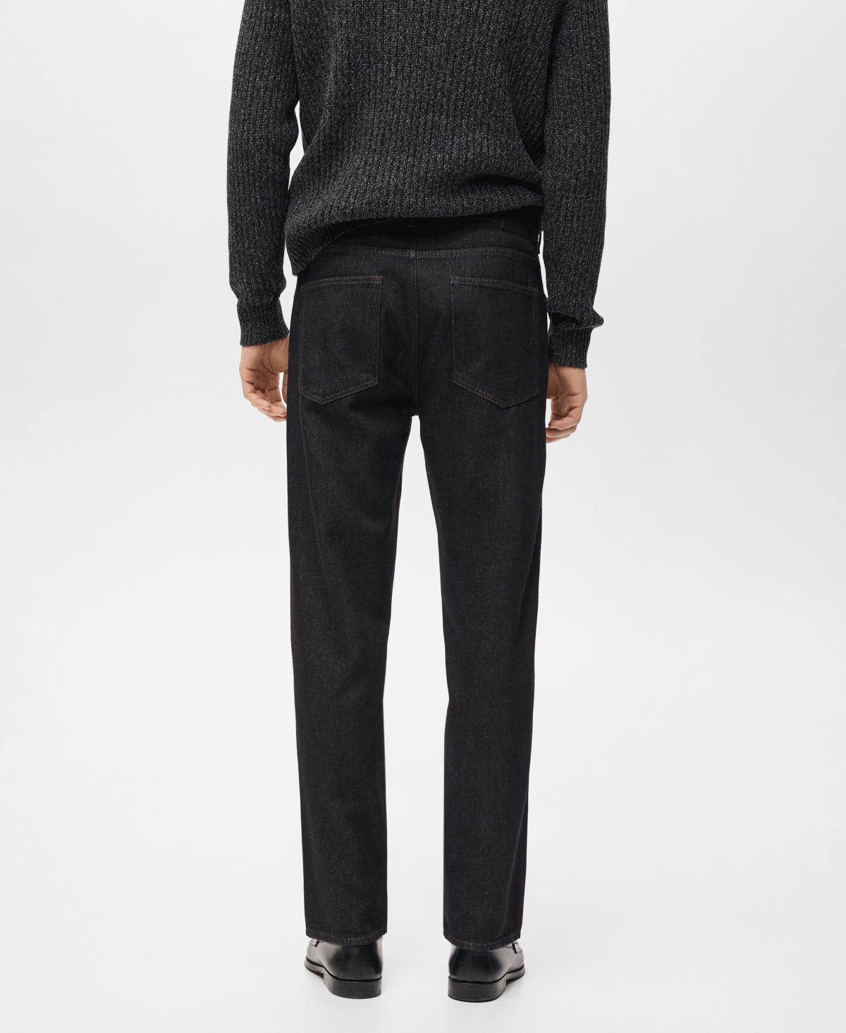 Mango Men's Regular Fit Cotton Jeans