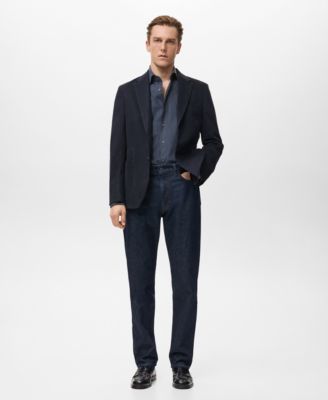 Men's Slim Fit Cotton Blazer