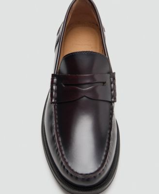Men's Aged-Leather Loafers