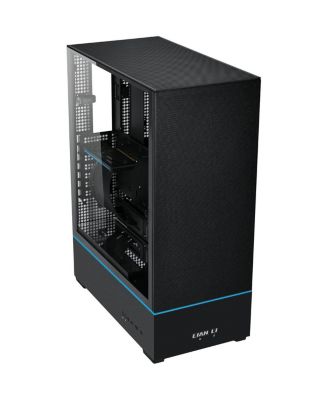 SUP01 RGB Tempered Glass ATX Small Tower Computer Case, Black