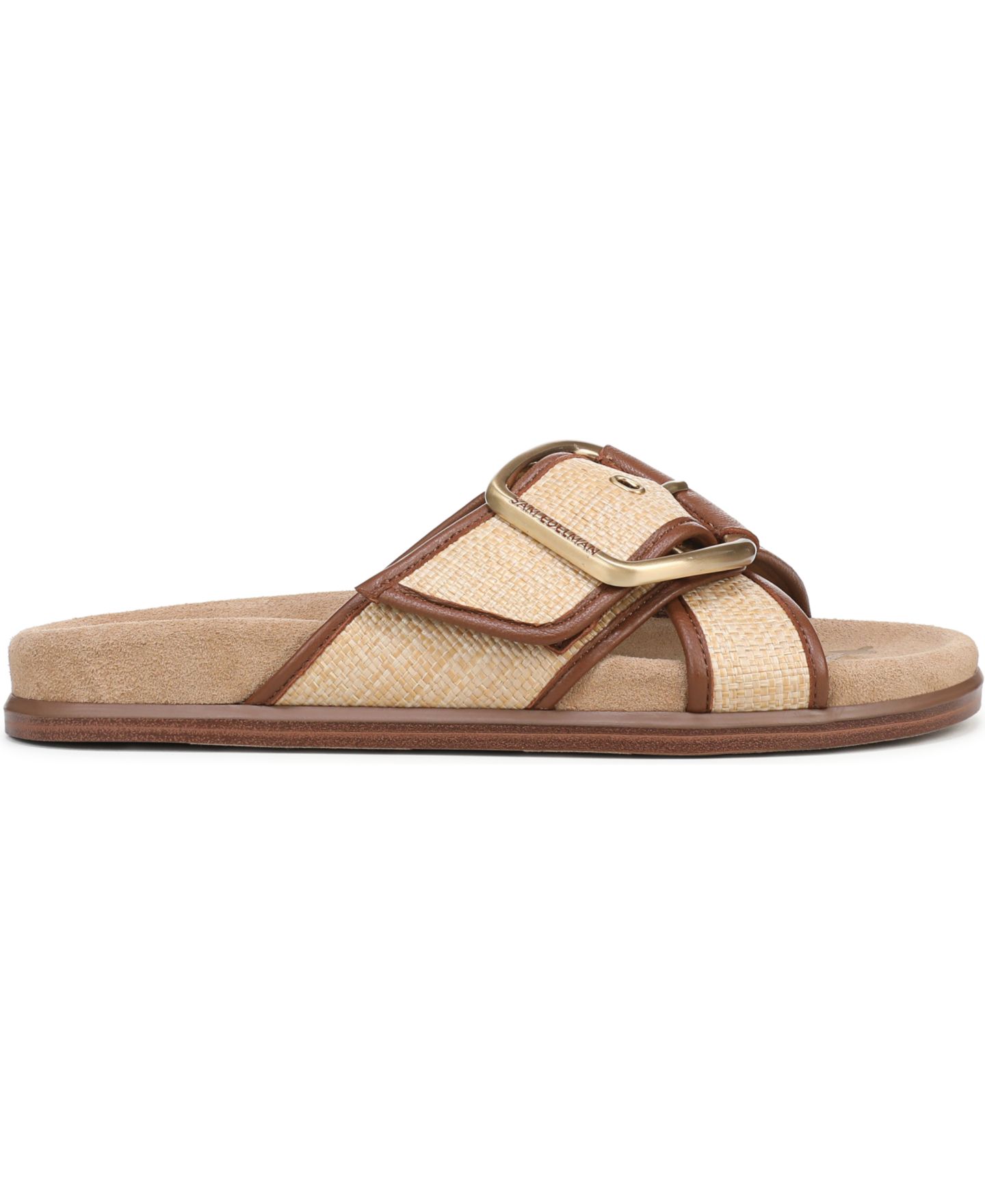 Женские сандалии Sam Edelman Darla Slide Flat, цвет: Выбеленный искусственный — фото 2