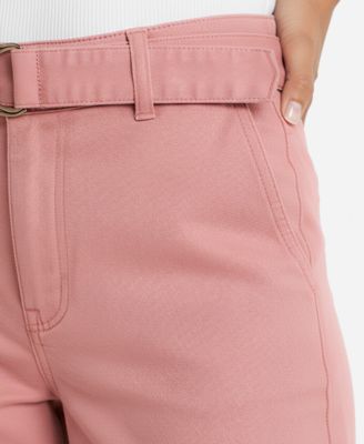 Petite Wide-Leg Mid-Rise Pants