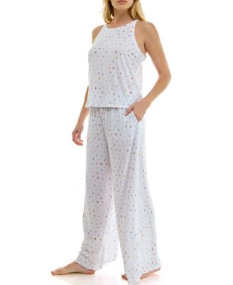 Women's High Neck Tank Top & Pants, 2-Piece Set