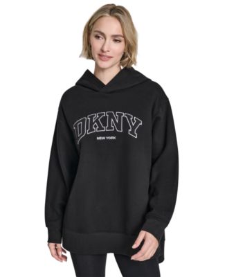Women's 3D Puff Applique Varsity Logo Oversized Hoodie