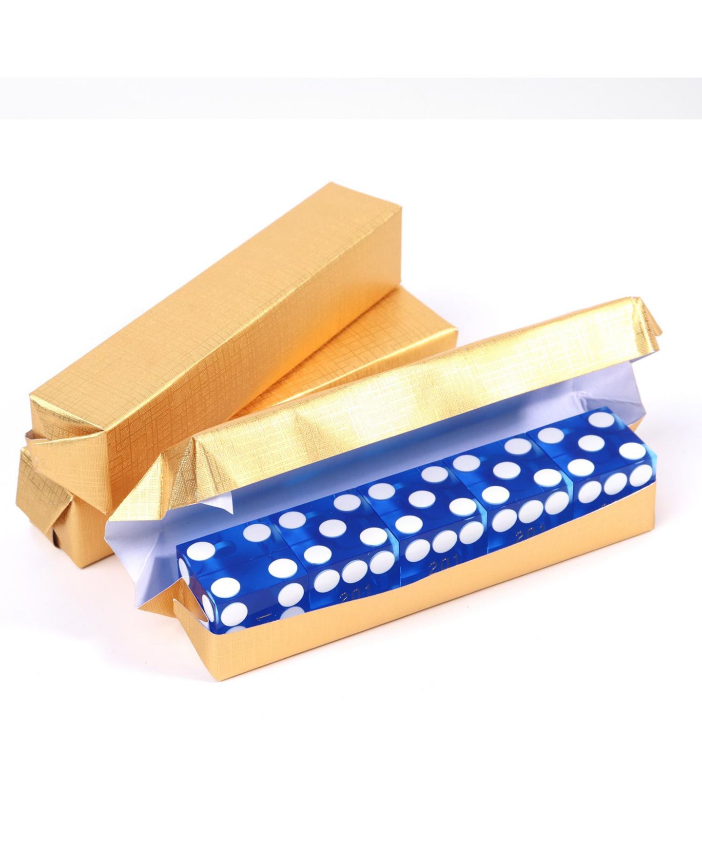 Детские игрушки GSE Games & Sports Expert Vegas Casino Style Razor-Sharp Craps Dice 5-Piece Set, от 14 лет, цвет: Синий — фото 4