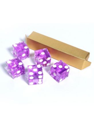 19mm Vegas Casino Style Craps Dice Set of 5 with Razor Sharp Edges