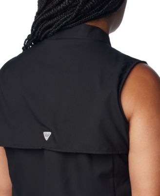 Plus Size PFG Tamiami Button-Front Sleeveless Top