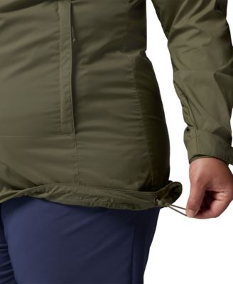 Plus Size Switchback Lined Long Zipper Jacket