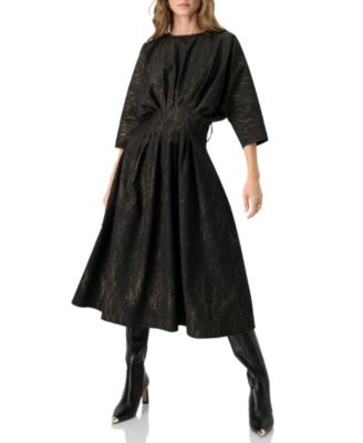 Women's Midi Dress with Belt