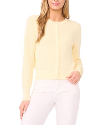 Women's Crewneck Long-Sleeve Cardigan