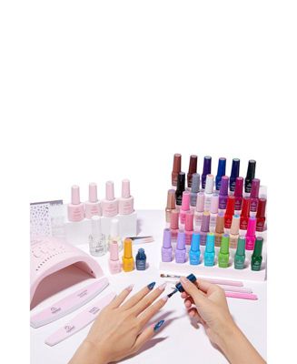 Gel Nail Polish Kit with UV Light, 35 Colors (68 pcs)