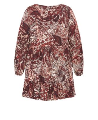 Plus Size Women's Alinda Mini Print Dress