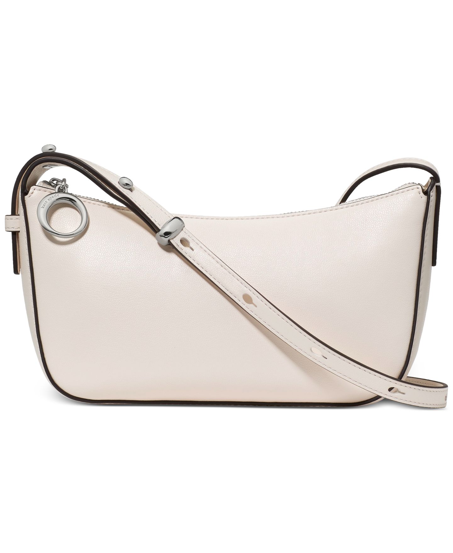 Женская сумка kate spade new york Halo Small Smooth Leather Crossbody, цвет: Кремовый — фото 1