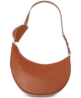 Duo Pebbled Leather Small Crossbody Bag