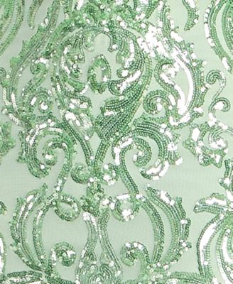 Juniors' Spaghetti Straps V-Neck Gown