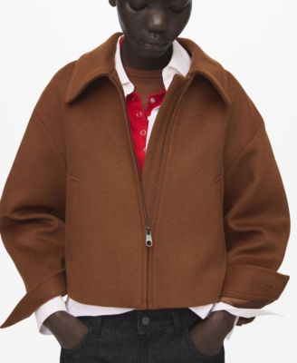 Women's Shirt Collar Wool Jacket