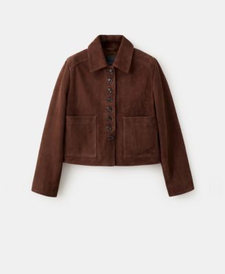 Women's Suede Buttons Jacket