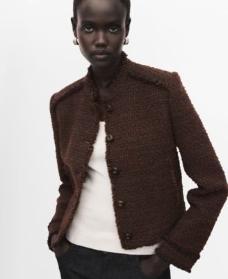 Women's Frayed Ends Tweed Jacket