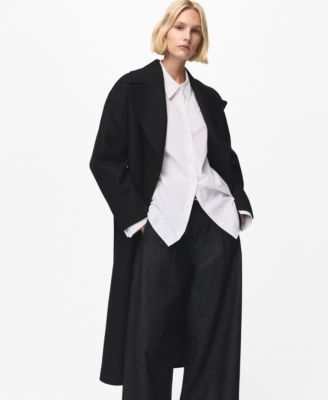 Women's Belted Manteco Wool Coat