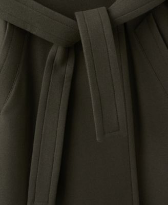 Women's Belted Manteco Wool Coat