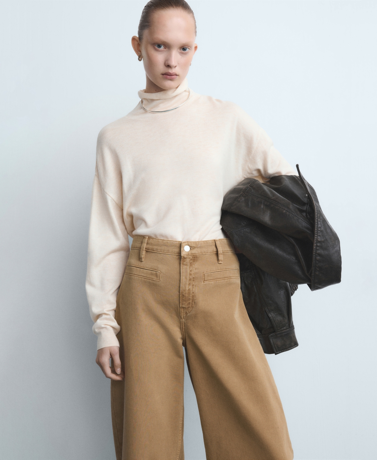 Mango Women's Welt Pockets Balloon Jeans