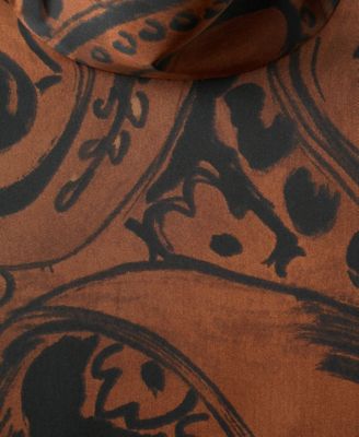 Women's Paisley-Print Satin Blouse