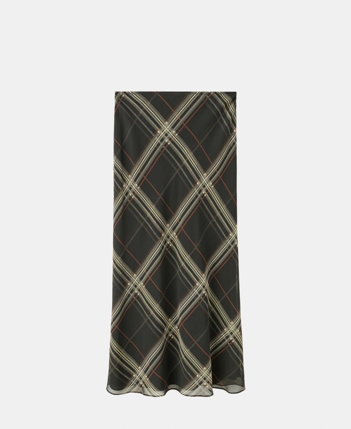 Mango Women's Checked Long Skirt