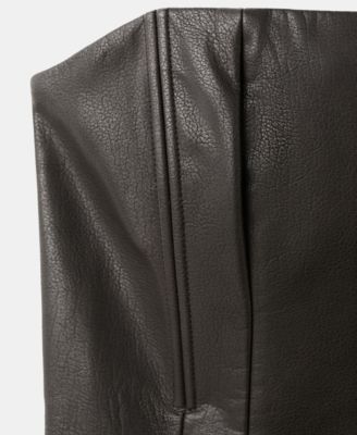Women's Short Faux-Leather Dress