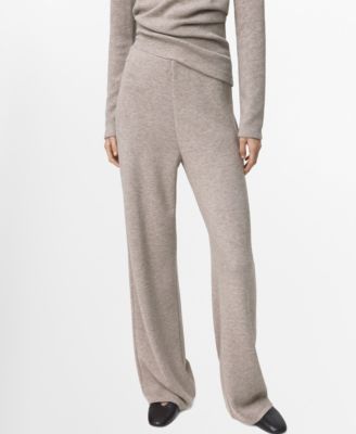 Women's Elastic Waist Straight-Fit Pants