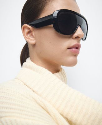 Women's Scarf Detail Ribbed Sweater