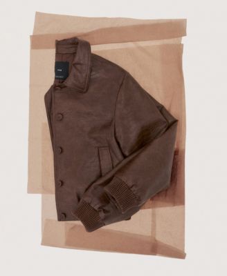 Women's Croc-Effect Bomber Jacket