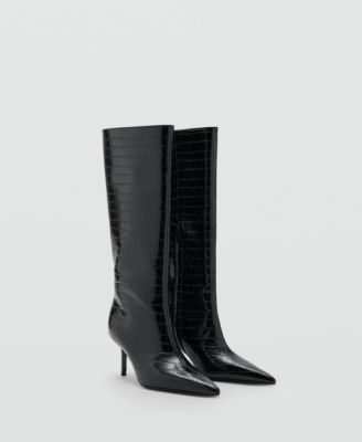Women's Croc-Effect Boots